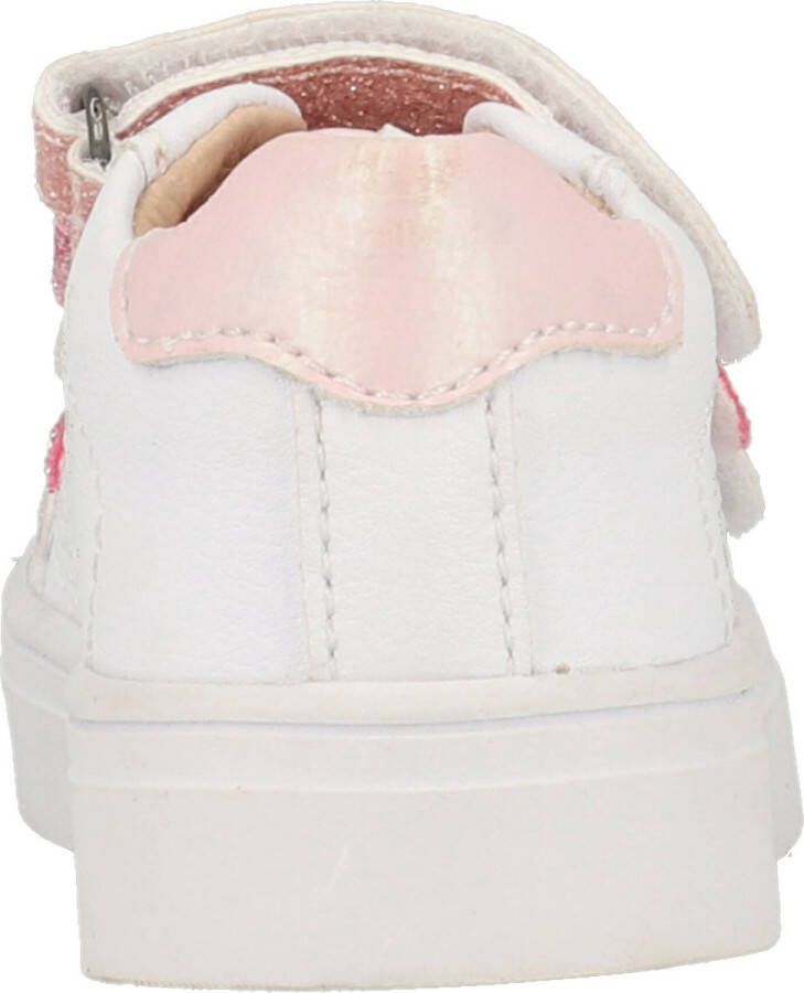 Shoesme Klittenbandschoenen Meisjes white Pink Leer