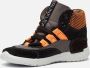 Shoesme RF21W041 C hoge leren sneakers zwart oranje - Thumbnail 8