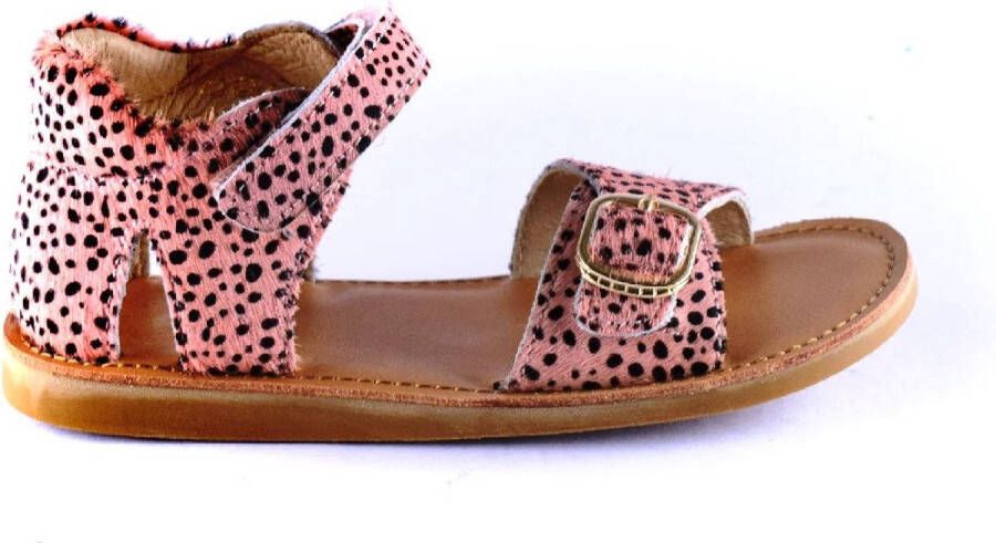 Shoesme Sandalen Meisjes Pink Black Dots Leer