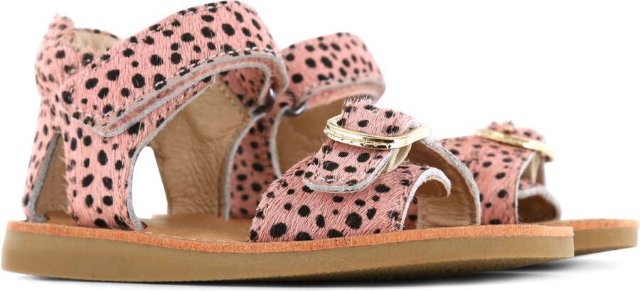 Shoesme Sandalen Meisjes Pink Black Dots Leer