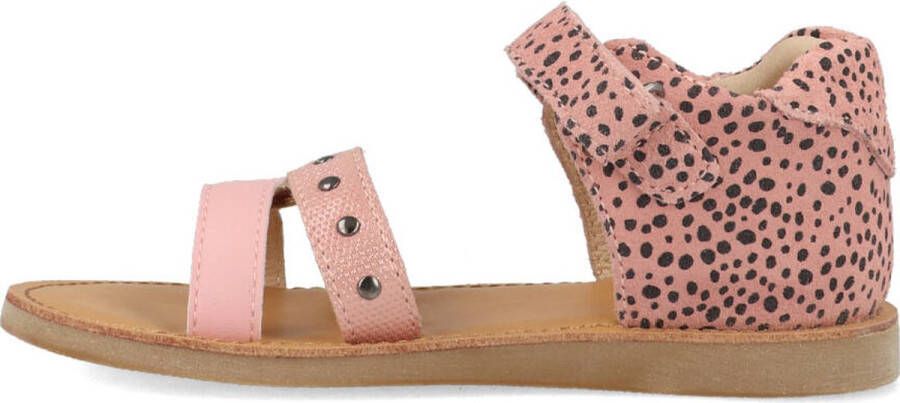 Shoesme Sandalen Meisjes Pink Black Dots Leer