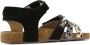 Shoesme IC22S008-A leren sandalen met dierenprint zwart - Thumbnail 2