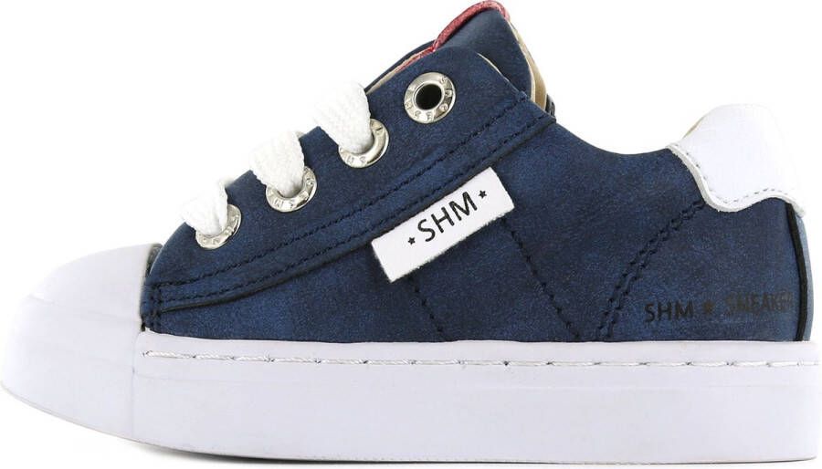 Shoesme Sneakers Jongens Blue Leer