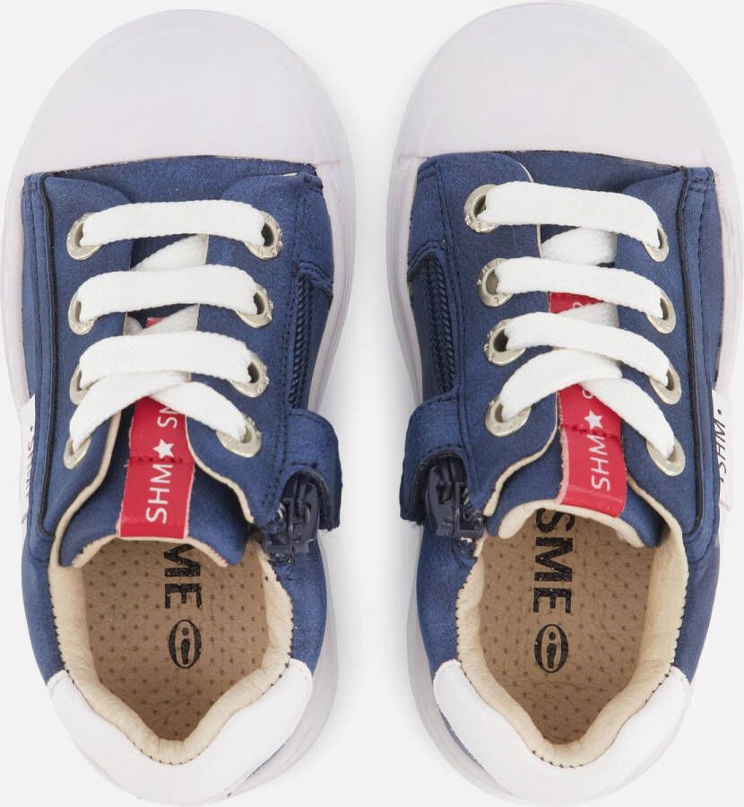 Shoesme Sneakers Jongens Blue Leer