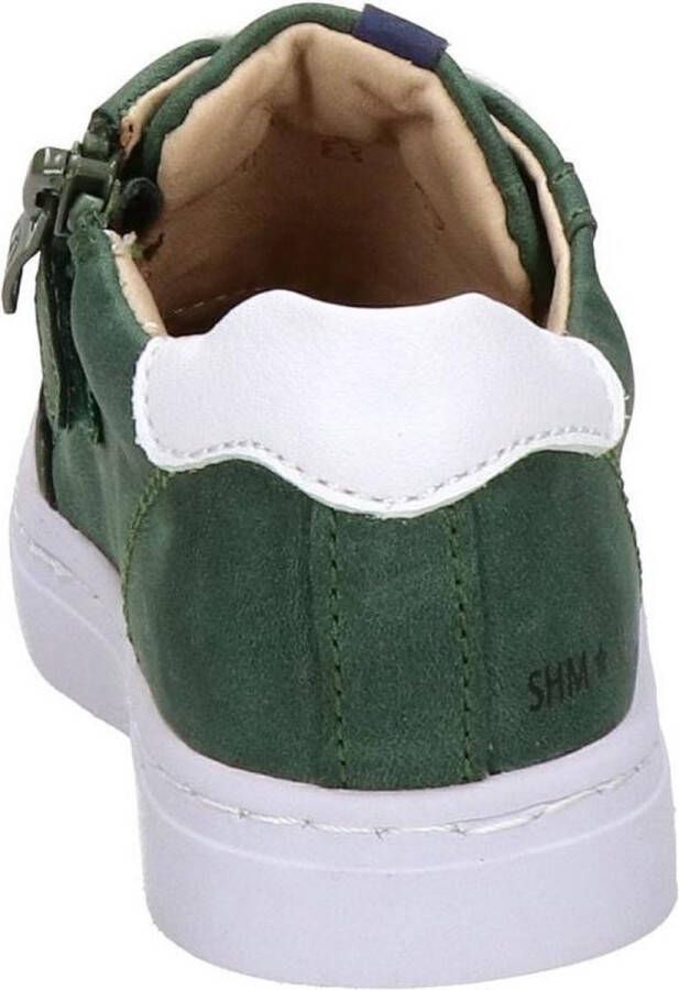 Shoesme Sneakers Jongens Dark Green Leer