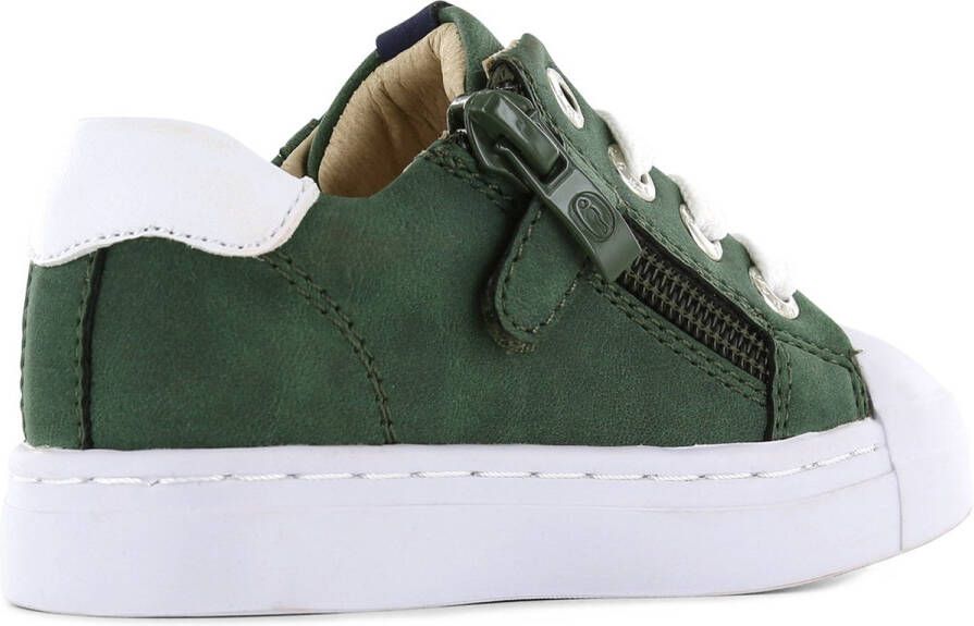 Shoesme Sneakers Jongens Dark Green Leer