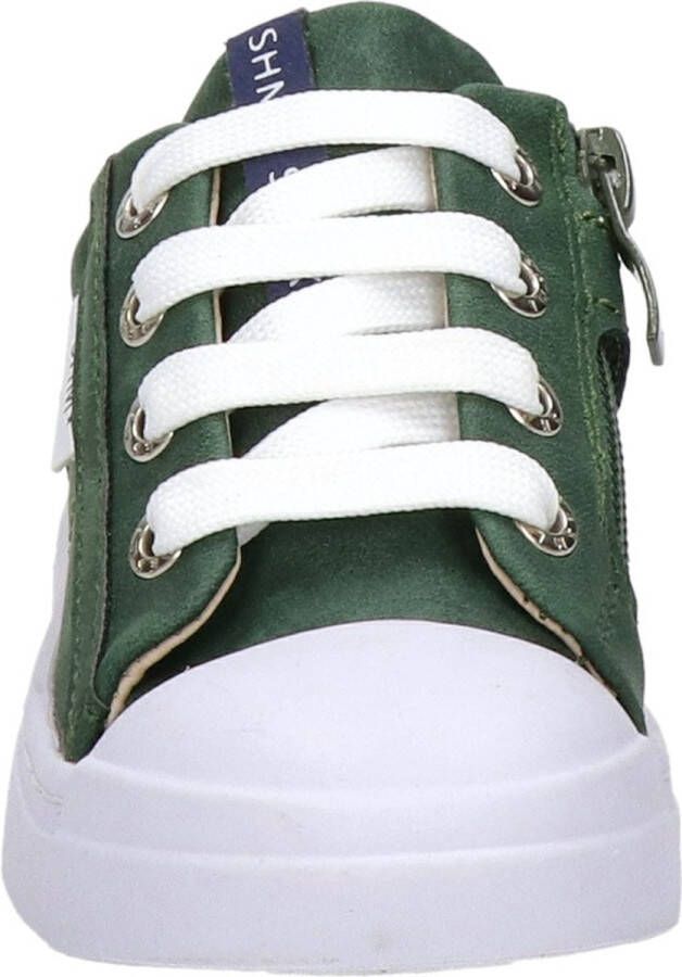 Shoesme Sneakers Jongens Dark Green Leer