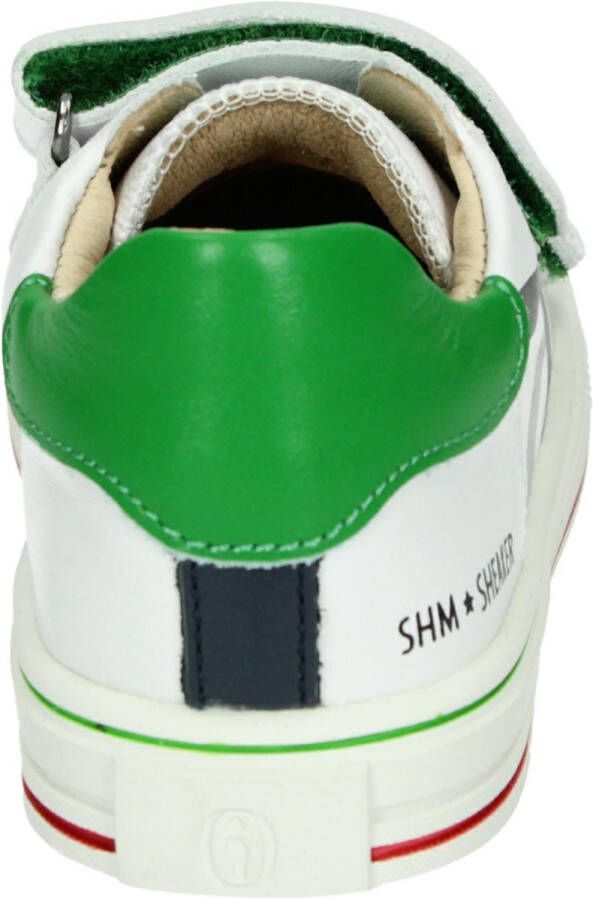 Shoesme Sneakers Jongens white green Leer