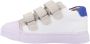 Shoesme witte klittenband sneaker met rode striping - Thumbnail 13