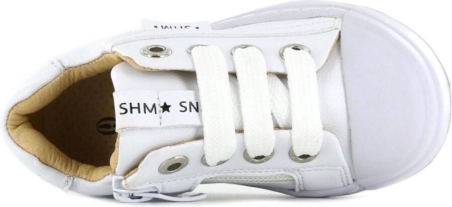 Shoesme Sneakers Meisjes jongens WHITE Leer