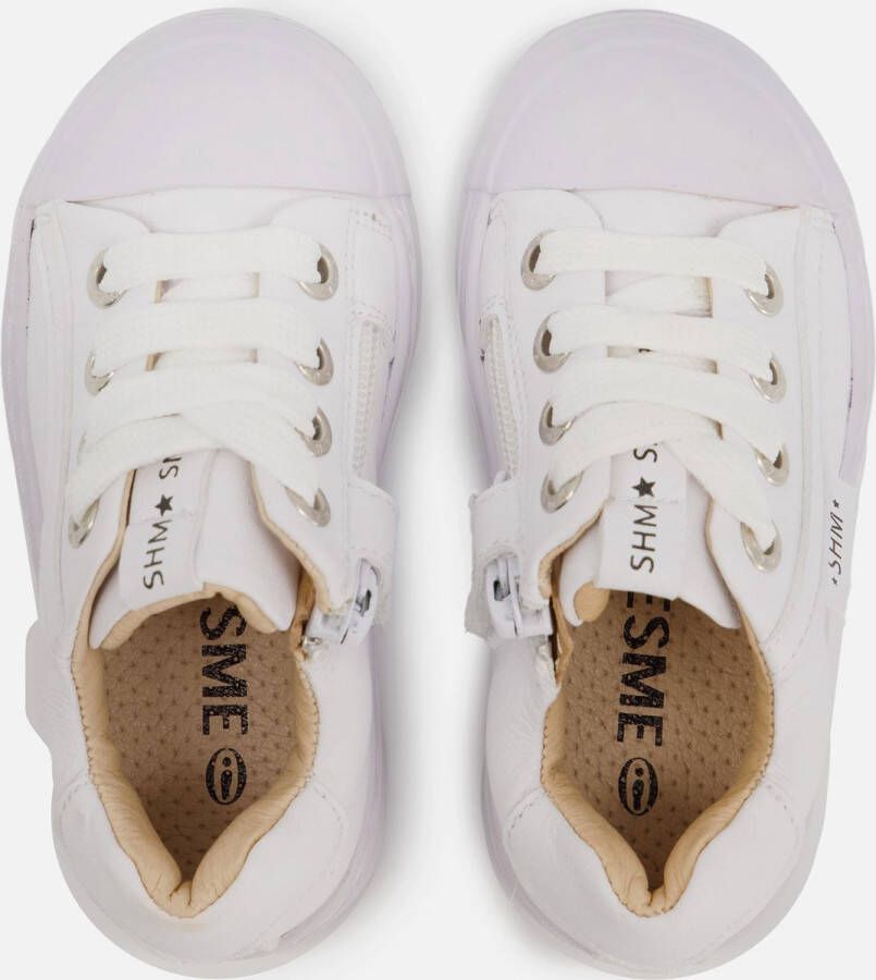 Shoesme Sneakers Meisjes jongens WHITE Leer