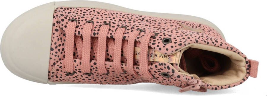 Shoesme Sneakers Meisjes Pink Dots Leer