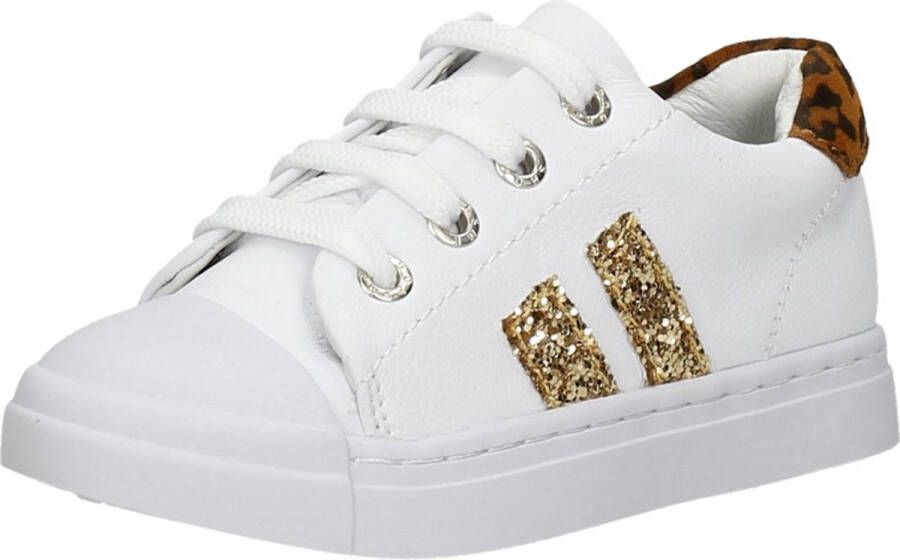 Shoesme Sneakers Meisjes white gold Leer