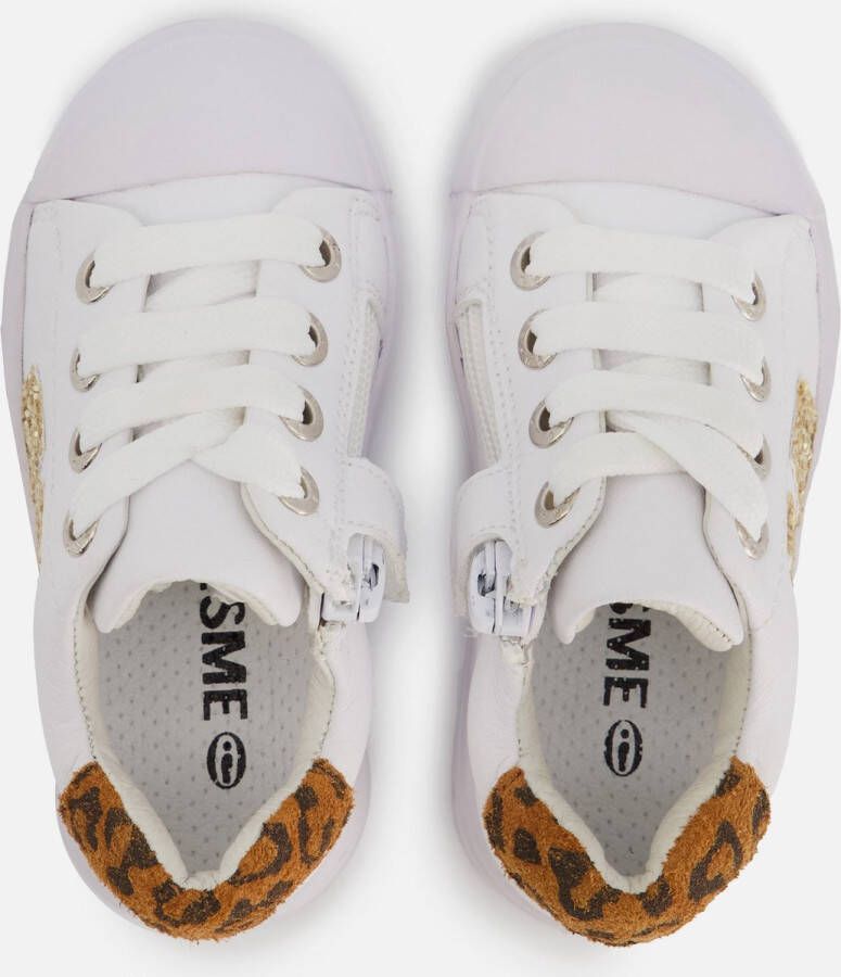 Shoesme Sneakers Meisjes white gold Leer