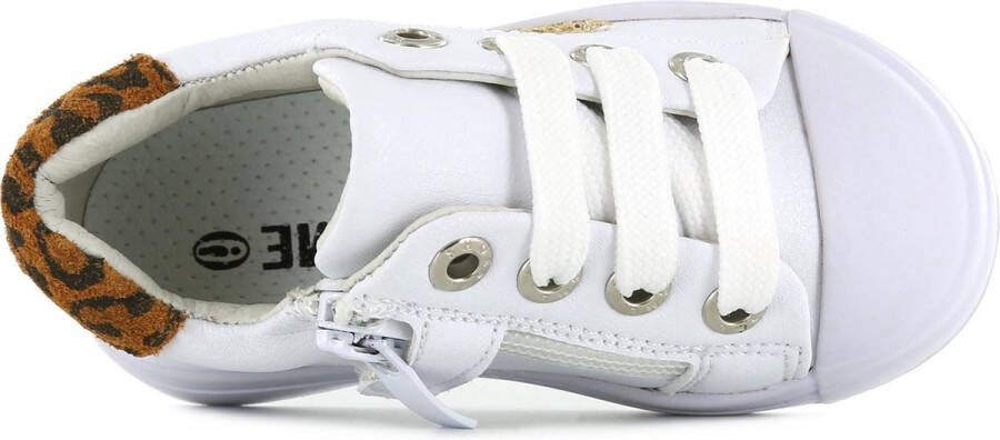 Shoesme Sneakers Meisjes white gold Leer