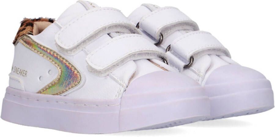 Shoesme Sneakers Meisjes white gold Leer