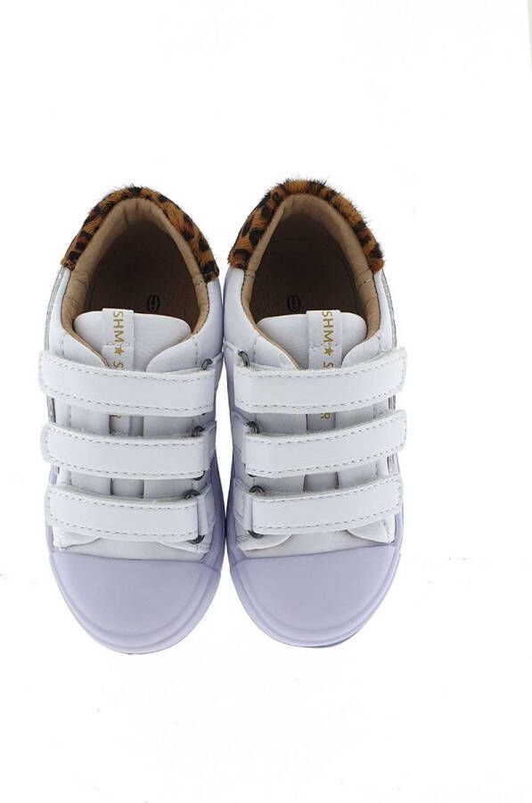 Shoesme Sneakers Meisjes white gold Leer