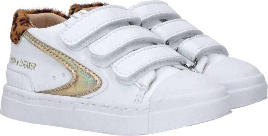 Shoesme Sneakers Meisjes white gold Leer