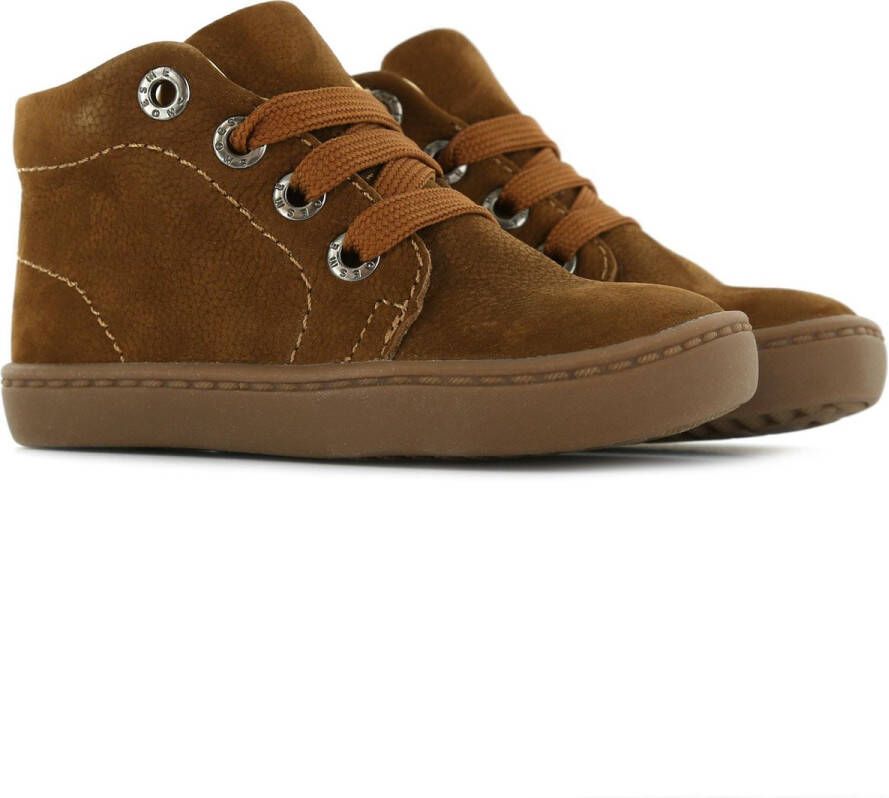 Shoesme Veterschoenen Meisjes jongens Brown Leer