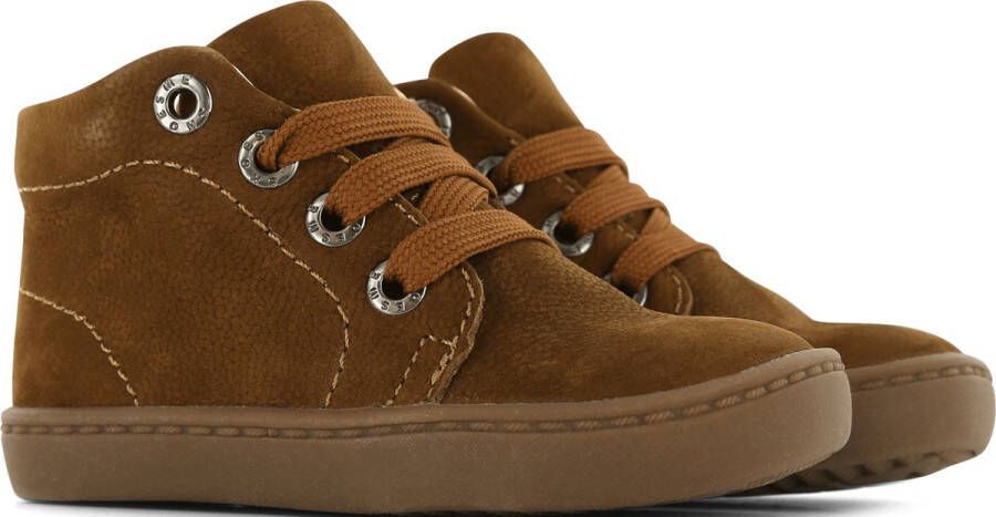 Shoesme Veterschoenen Meisjes jongens Brown Leer