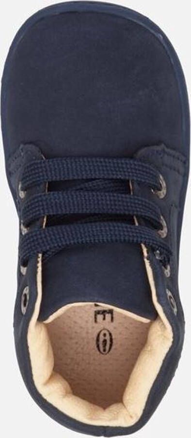 Shoesme Veterschoenen Meisjes jongens Navy Leer