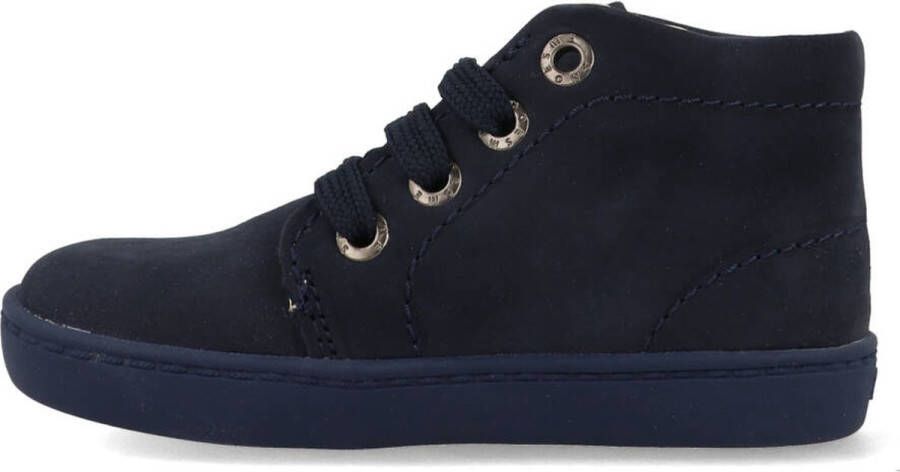 Shoesme Veterschoenen Meisjes jongens Navy Leer