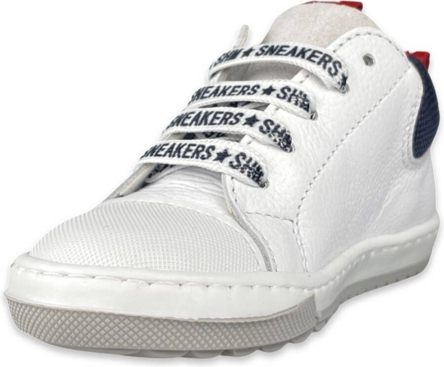 Shoesme Witte Veterschoenen Extreme Flex