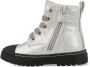 Shoesme zilvermetallic lage bikerboot met stootneus - Thumbnail 4