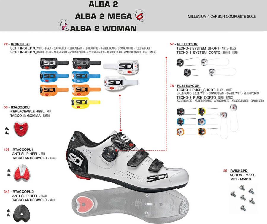 Sidi Alba 2 Race Fietsschoenen Black Grey - Foto 2