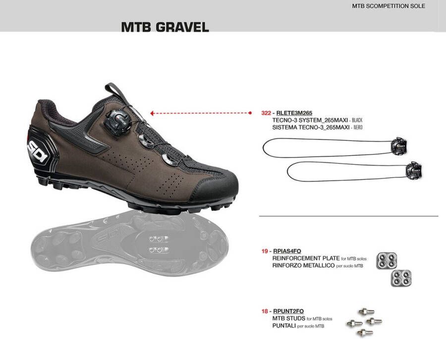 Sidi Gravel Mtb-schoenen Zwart Man