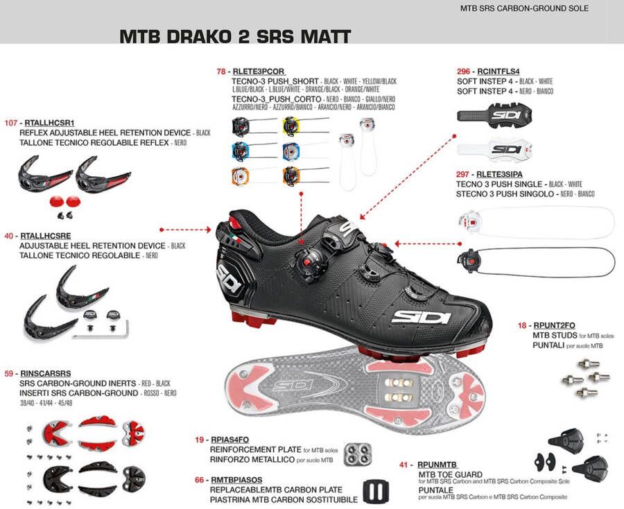 Sidi MTB Drako 2 SRS Schoenen Heren grijs