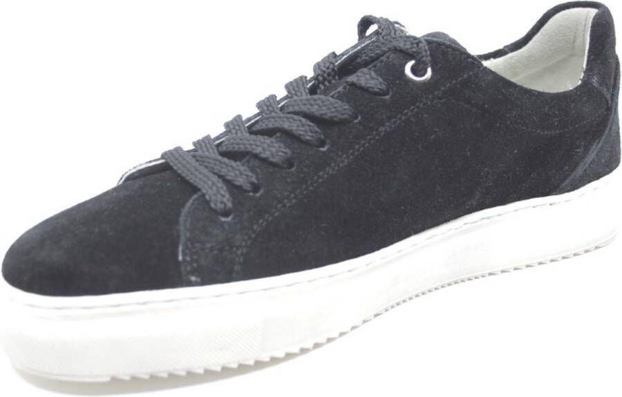 Sioux Tils Black zwart suède sneaker