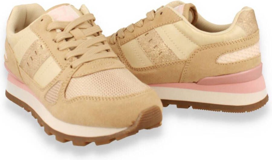 JL Lifestyle SJ LIFESTYLE SJ Dames Sneaker Beige Pink BEIGE