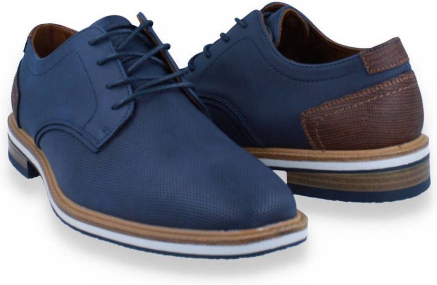 SJ LIFESTYLE SJ Heren Veterschoen Blauw