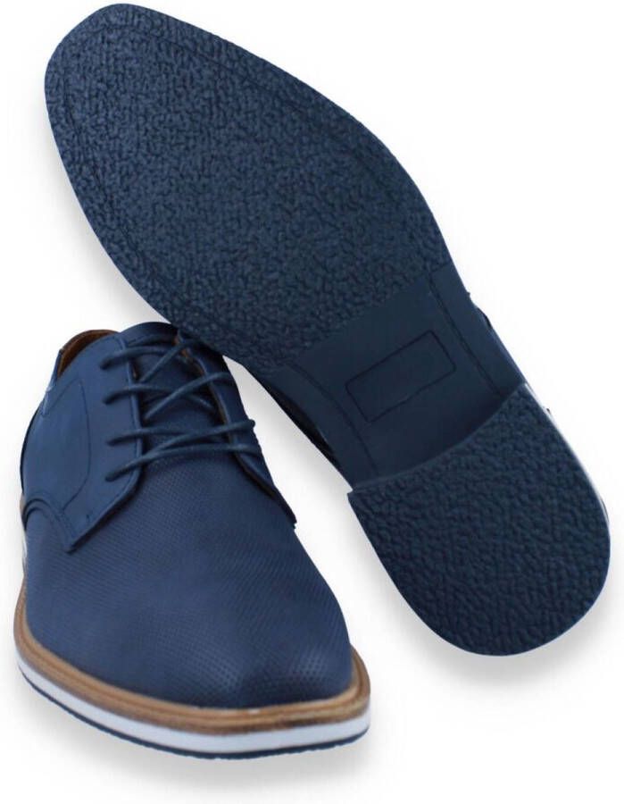 SJ LIFESTYLE SJ Heren Veterschoen Blauw