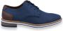 JL Lifestyle SJ LIFESTYLE SJ Heren Veterschoen Blauw - Thumbnail 6