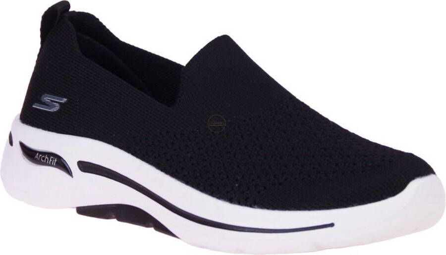 Skechers 124418 BKW dames instappers sportief zwart