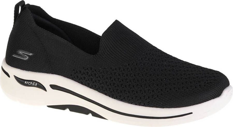 Skechers 124418 BKW dames instappers sportief zwart