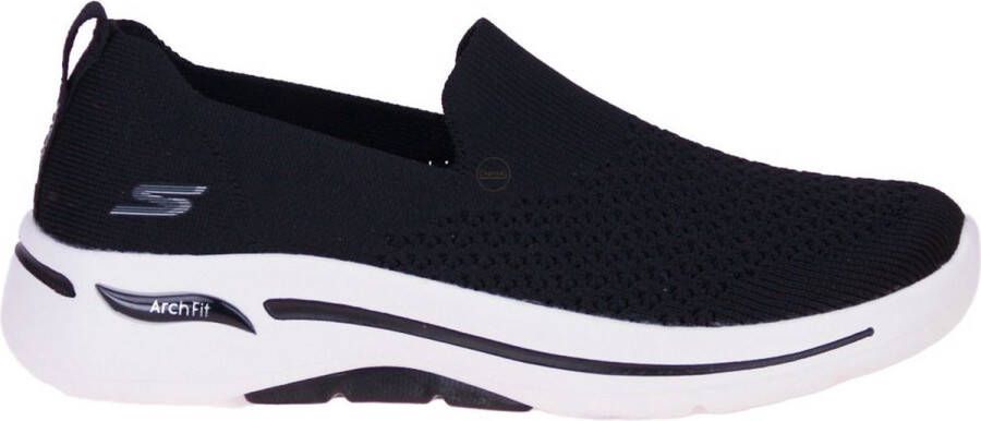 Skechers 124418 BKW dames instappers sportief zwart