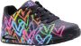 Skechers Lage Sneakers Highlight Love 177981 BKMT Black Multi - Thumbnail 67