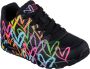 Skechers Lage Sneakers Highlight Love 177981 BKMT Black Multi - Thumbnail 74