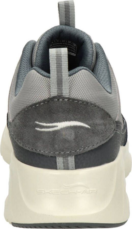 Skechers Grijze Leren Court Sneaker met AirCooled Memory Foam Gray Heren - Foto 3