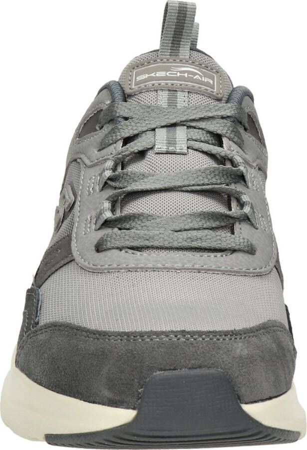 Skechers Grijze Leren Court Sneaker met AirCooled Memory Foam Gray Heren - Foto 9