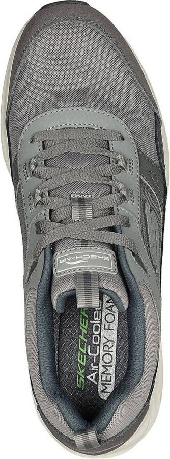 Skechers Grijze Leren Court Sneaker met AirCooled Memory Foam Gray Heren - Foto 11