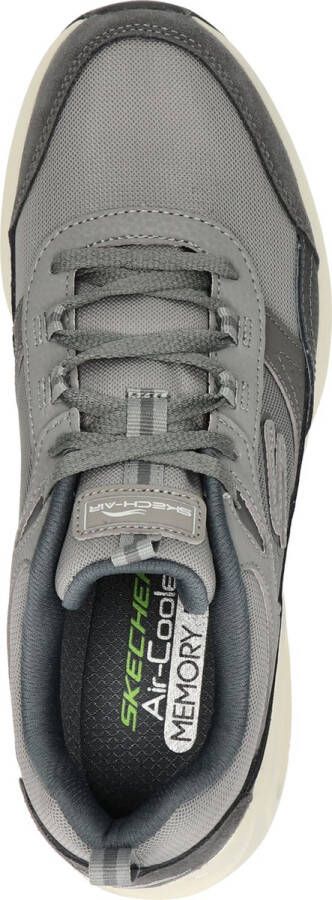 Skechers Grijze Leren Court Sneaker met AirCooled Memory Foam Gray Heren - Foto 8