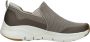 Skechers Arch Fit Banlin instappers taupe Textiel Heren - Thumbnail 19