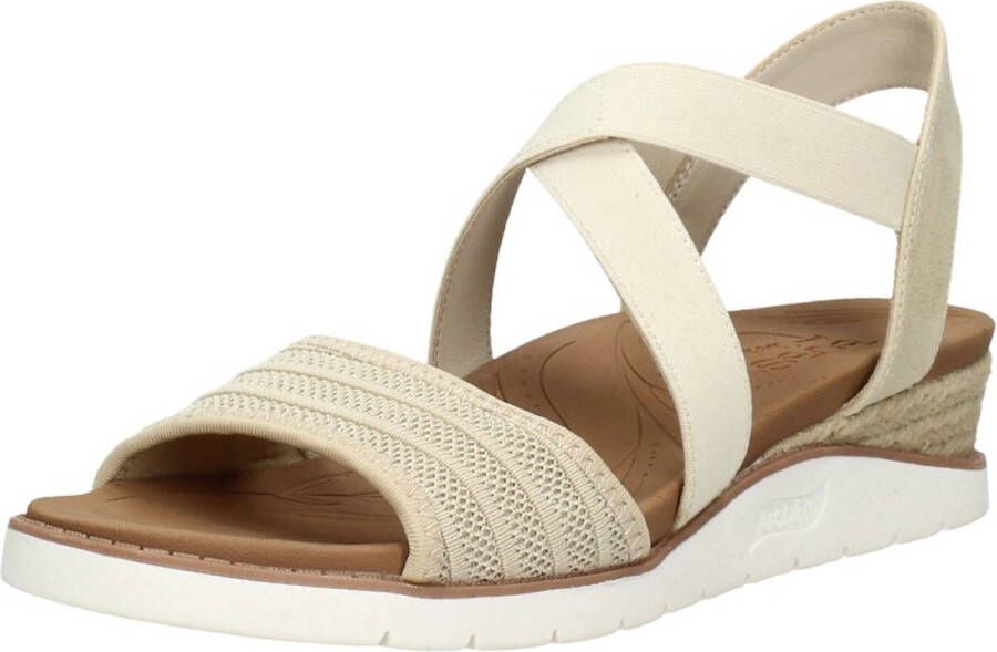 Skechers Arch Fit Beach Kiss Boho Beyond Sandalen Hak beige