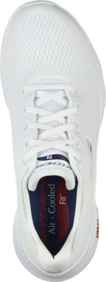 Skechers Arch Fit Big Appeal Dames Sneakers Wit Rood Donkerblauw