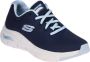 Skechers Arch Fit Big Appeal Dames Sneakers Navy Light Blue - Thumbnail 17