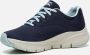 Skechers Arch Fit Big Appeal Dames Sneakers Navy Light Blue - Thumbnail 8